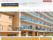 Tablet Screenshot of hotelcostamediterraneo.com